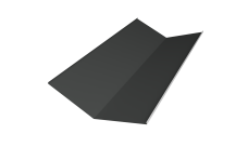 Планка ендовы нижней 300х300 0,5 Satin с пленкой RAL 7016 антрацитово-серый (2м)