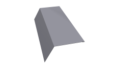 Планка карнизная 120х80 0,45 PE с пленкой RAL 7004 сигнальный серый (2м)