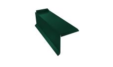 Планка торцевая сегментная 30мм Левая 0,45 PE-Double с пленкой RAL 6005 зеленый мох