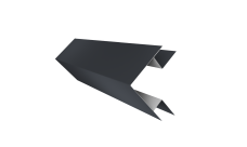 Планка угла внешнего сложного Экобрус Grand Line 0,5 PurPro матовый RAL 7024 мокрый асфальт (3м)