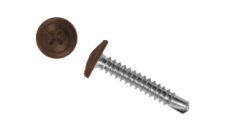 Саморез ПШС 4,2х32 (500шт) шлиц PH2 RAL 8011