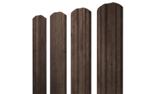 Штакетник Twin фигурный Grand Line 0,45 Print Premium Almond Wood Fresh