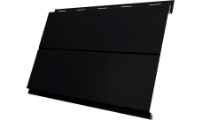 Вертикаль 0,2 line Grand Line 0,5 Rooftop Бархат с пленкой RAL 9005 черный