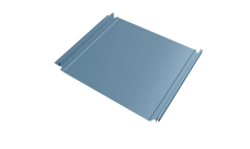 Кликфальц Double Pro Grand Line 0,45 Drap TX с пленкой на замках RAL 5024 пастельно-синий