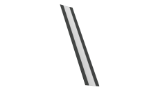 Крепежная планка жалюзи Milan, Milan Slim, Tokyo 0,5 Drap TX RAL 7016 антрацитово-серый (3м)