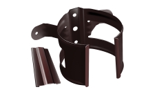 Кронштейн трубы на дерево Grand Line PU 100 мм RAL 8017 шоколад