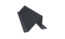 Планка снегозадержания Grand Line 0,45 Drap TwinColor RAL 7024 мокрый асфальт (3м)