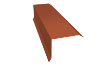 Планка торцевая 80х100 0,5 PurLite Matt RAL 8004 терракота (2м)