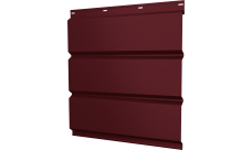 Софит металлический Классик v01 Grand Line без перфорации 0,5 PE с пленкой RAL 3005 красное вино