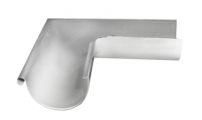 Угол желоба внешний Grand Line ПЭ 90гр 125мм RAL 9003 сигнальный белый