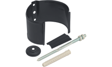 Кронштейн трубы на кирпич Grand Line PU матовый 90 мм RAL 7024 мокрый асфальт