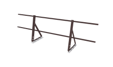 Ограждение кровельное на фальц Optima 0,65х2м RAL 8017