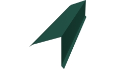 Планка конька односкатной кровли 160х160 Grand Line 0,45 Drap ТХ RAL 6005 зеленый мох (2м)