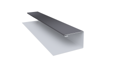 Планка П-образная Экобрус Grand Line 0,45 PE с пленкой RAL 7004 сигнальный серый (2м)