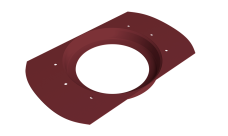 Приемник воды круглый Vortex Project 146мм RAL 3005 красное вино