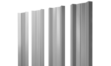 Штакетник М-образный A с прямым резом 0,45 PE lite RAL 7004 сигнальный серый