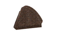 Комплект заглушек конусных конька круглого для композитной черепицы Grand Line брауни (2шт)