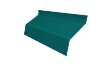 Ламель забора жалюзи Milan new gofr Grand Line 0,45 PE с пленкой RAL 5021 водная синь