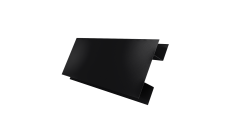 Планка H-образная Блок-Хаус новый Grand Line 0,45 ПЭ двухсторонний с пленкой RAL 9005 черный (2м)