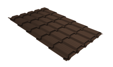 Профиль волновой "Квадро профи (Верховье)" ("Quadro Profi") v01 0,45 PE RAL 8017 шоколад