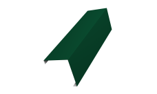 Декоративная накладка на столб универсальная угловая 80х80 для забора жалюзи 0,45 PE RAL 6005 зеленый мох (1,8м)