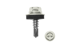 Саморез по металлу Daxmer 5,5х19 (250шт) сверло №3 RAL 9002