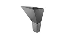 Воронка водосборная прямоугольная Vortex 127мм Zn