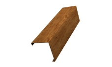 Декоративная накладка на столб универсальная угловая 80х80 для забора жалюзи Grand Line 0,45 Print-double Elite Golden Wood (3м)