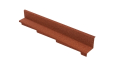 Планка примыкания бокового правая для композитной черепицы Luxard коралл (1,25м)