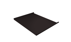 Фальц двойной стоячий Grand Line 0,5 Velur с пленкой на замках RAL 9005 черный