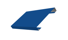 Ламель лицевая 150 забора жалюзи Техас Grand Line 0,45 PE RAL 5005 сигнальный синий