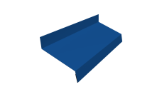 Отлив простой 50 0,5 Satin с пленкой RAL 5005 сигнальный синий (2м)