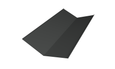 Планка ендовы нижней 300х300 0,5 Velur X RAL 7016 антрацитово-серый (2м)