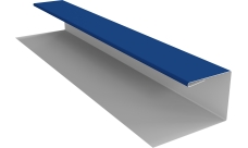 Планка П-образная Экобрус Grand Line 0,45 PE с пленкой RAL 5005 сигнальный синий (2м)