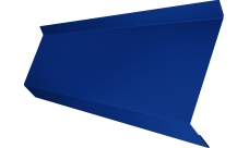 Планка примыкания в штробу 60 Grand Line 0,45 PE с пленкой RAL 5005 сигнальный синий (3м)