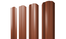 Штакетник М-образный A фигурный 0,5 PurLite Matt RAL 8004 терракота