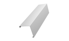 Декоративная накладка на столб универсальная угловая 80х80 для забора жалюзи 0,45 PE RAL 9003 сигнальный белый (1,8м)