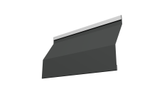 Ламель забора жалюзи Milan Slim 0,45 PE RAL 7016 антрацитово-серый