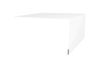 Планка околооконная простая 250х50 Grand Line 0,45 PE с пленкой RAL 9003 сигнальный белый (2м)