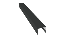 Планка П-образная заборная 24 Grand Line 0,5 PurLite Matt RAL 7016 антрацитово-серый (3м)