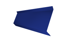 Планка примыкания в штробу 60 0,45 PE с пленкой RAL 5002 ультрамариново-синий (2м)