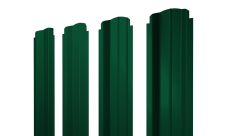 Штакетник П-образный B фигурный 0,5 Satin Matt RAL 6005 зеленый мох