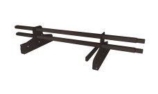 Снегозадержатель трубчатый под фальц Premium 45х25 RR 32 (1м)ОЦ