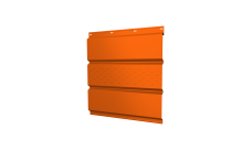 Софит металлический Grand Line центральная перфорация 0,45 PE с пленкой RAL 2004 оранжевый