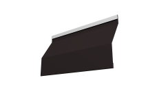 Ламель забора жалюзи Milan Slim 0,45 Drap TX RAL 9005 черный