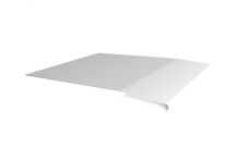 Планка начальная 0,45 PE-Double с пленкой RAL 9003 сигнальный белый (3м)