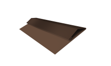 Планка стартово-финишная Экобрус, Экобрус new Grand Line 0,45 Drap TwinColor RAL 8017 шоколад (2м)