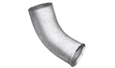 Колено стока GL ZN 100 мм Zn цинк