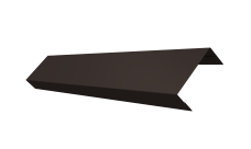 Ламель лицевая 50 забора жалюзи Texas 0,45 Drap-double TX RR 32 темно-коричневый