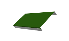 Ламель обратная 150 забора жалюзи Техас Grand Line 0,45 PE RAL 6002 лиственно-зеленый